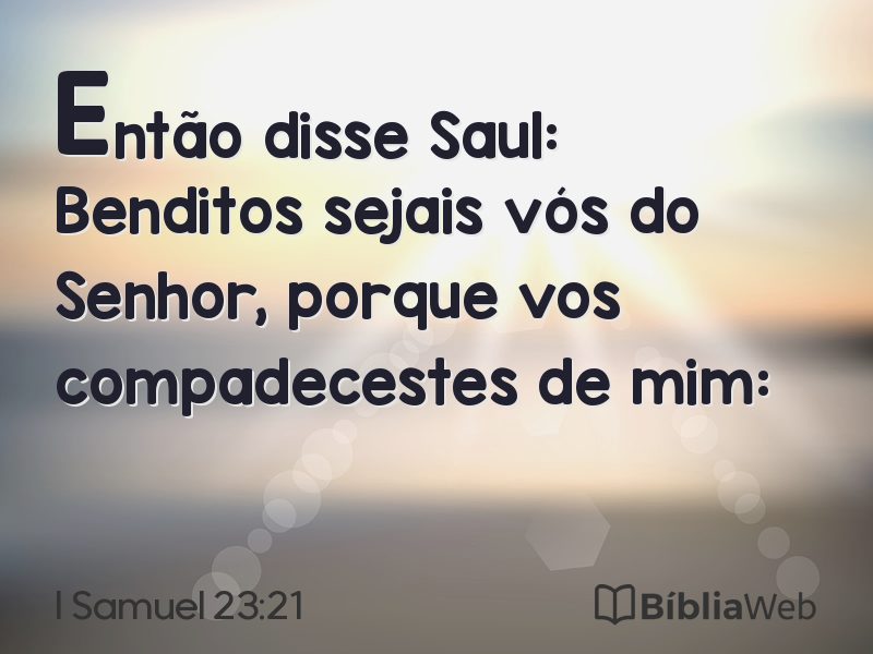 I Samuel 23:21 em imagem para compartilhar