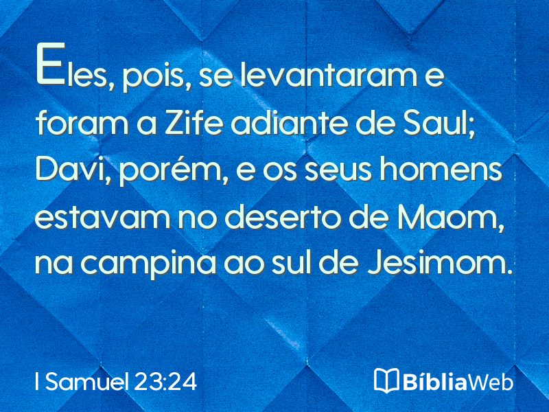 I Samuel 23:24 em imagem para compartilhar