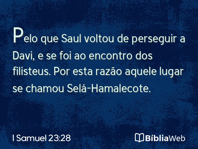I Samuel 23:28 em imagem para compartilhar
