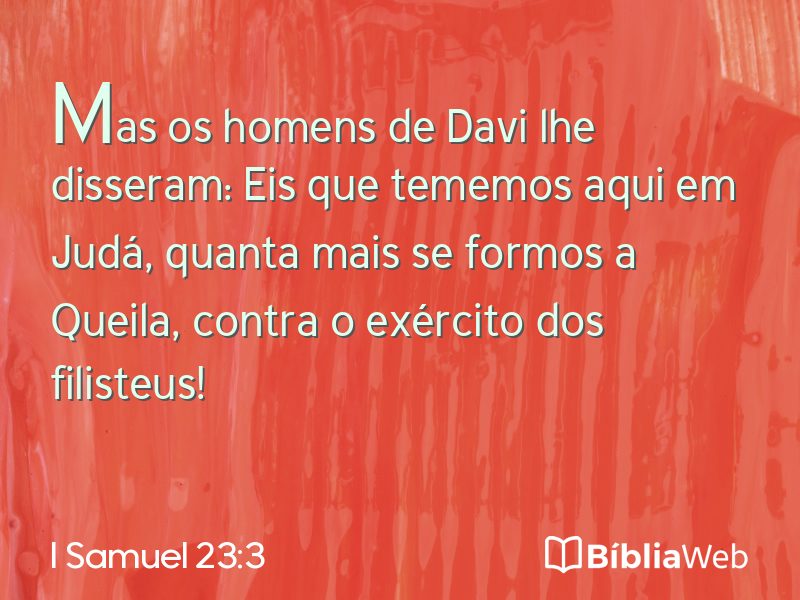I Samuel 23:3 em imagem para compartilhar
