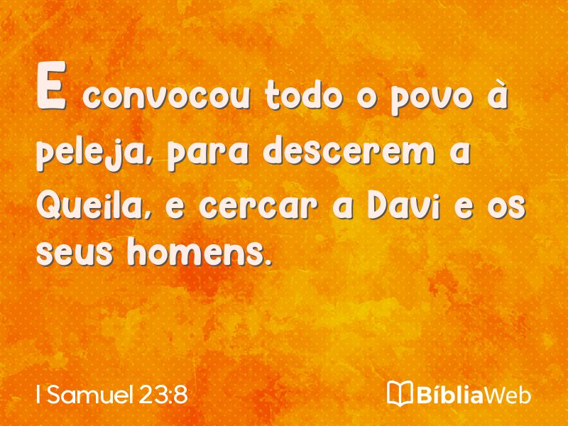 I Samuel 23:8 em imagem para compartilhar