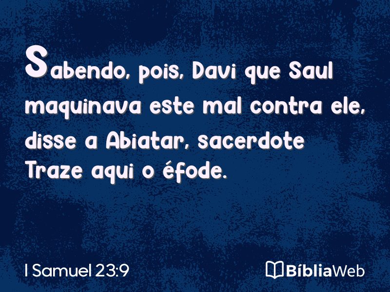 I Samuel 23:9 em imagem para compartilhar