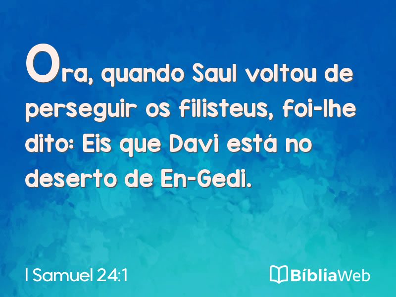 I Samuel 24:1 em imagem para compartilhar