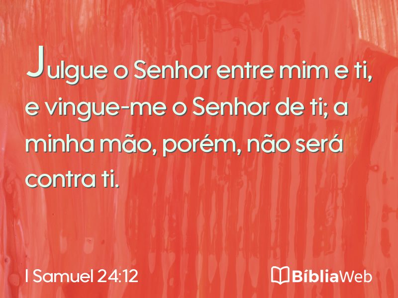 I Samuel 24:12 em imagem para compartilhar