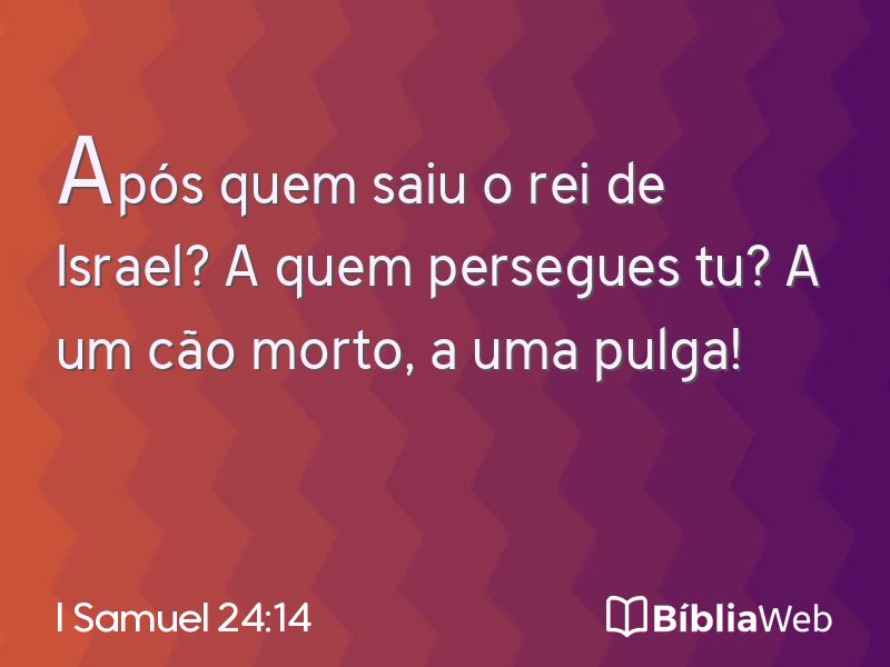 I Samuel 24:14 em imagem para compartilhar