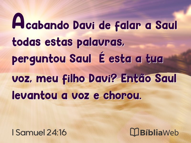 I Samuel 24:16 em imagem para compartilhar
