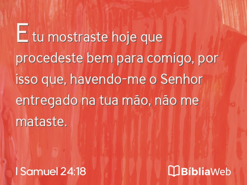 I Samuel 24:18 em imagem para compartilhar