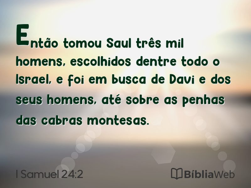 I Samuel 24:2 em imagem para compartilhar