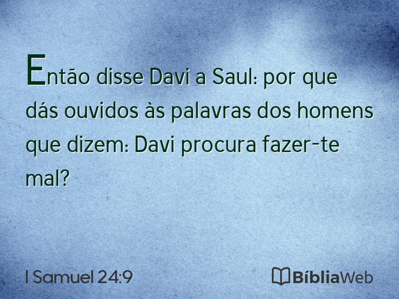I Samuel 24:9 em imagem para compartilhar
