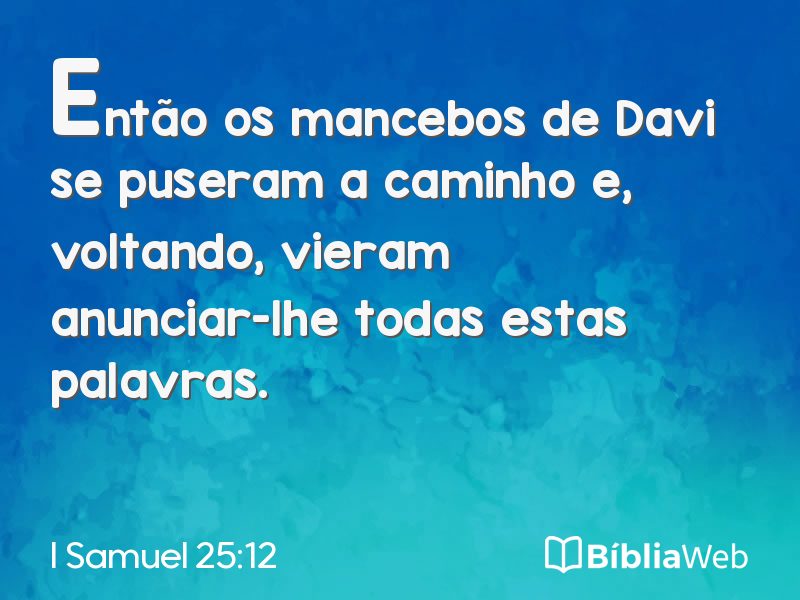 I Samuel 25:12 em imagem para compartilhar