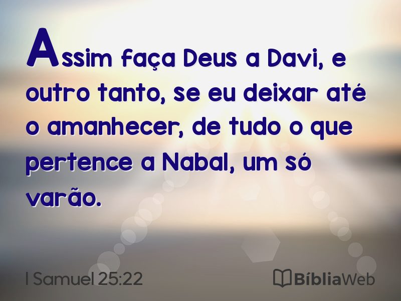 I Samuel 25:22 em imagem para compartilhar