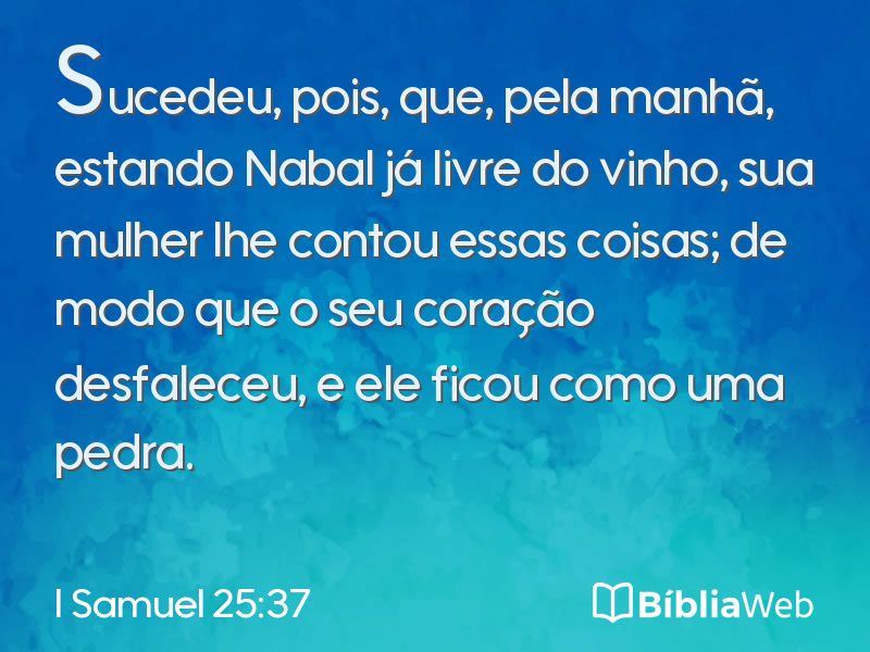 I Samuel 25:37 em imagem para compartilhar