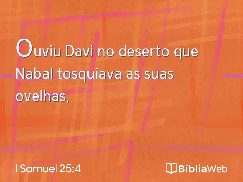 I Samuel 25:4 em imagem para compartilhar