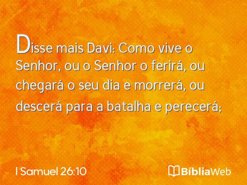 I Samuel 26:10 em imagem para compartilhar
