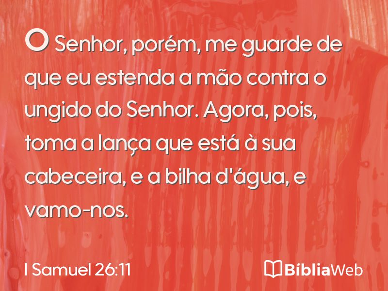 I Samuel 26:11 em imagem para compartilhar