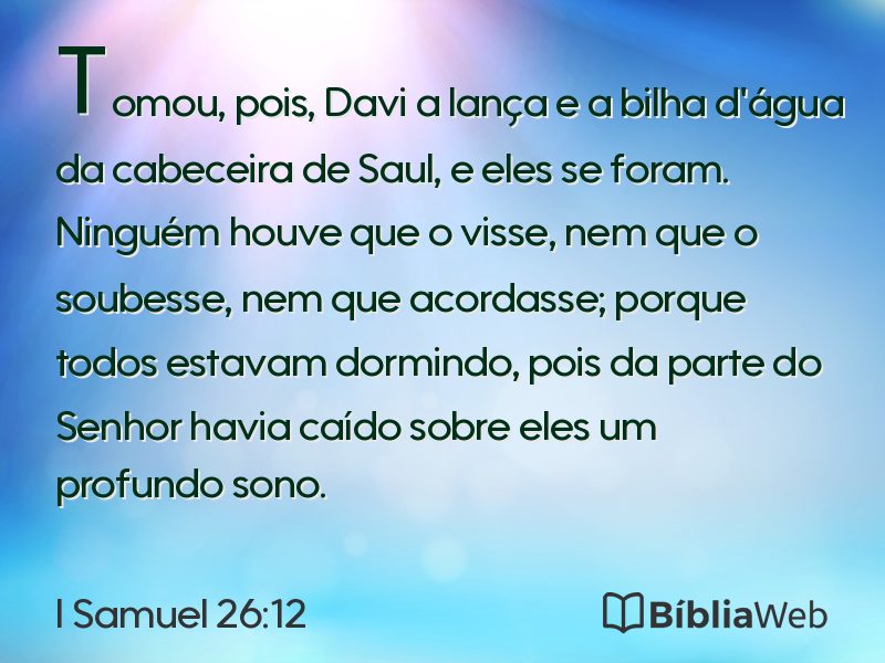 I Samuel 26:12 em imagem para compartilhar