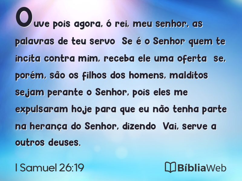 I Samuel 26:19 em imagem para compartilhar