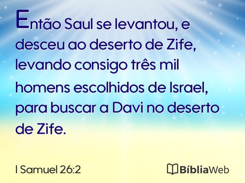 I Samuel 26:2 em imagem para compartilhar