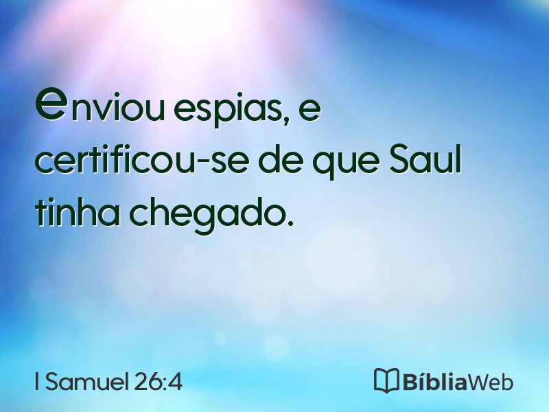 I Samuel 26:4 em imagem para compartilhar
