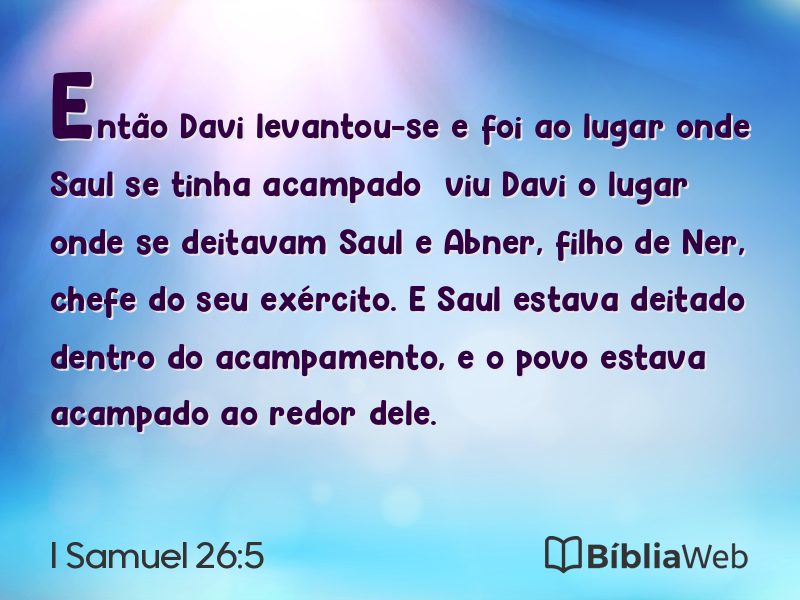 I Samuel 26:5 em imagem para compartilhar