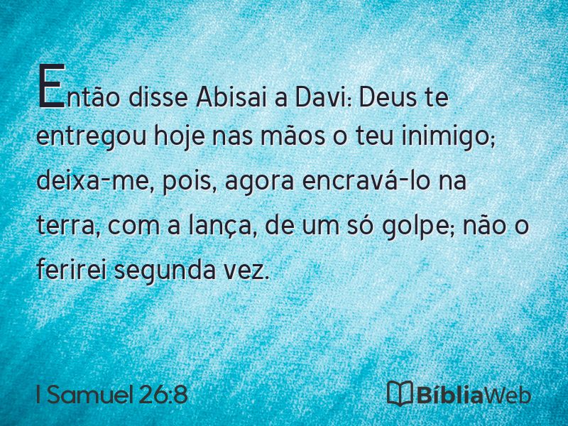 I Samuel 26:8 em imagem para compartilhar