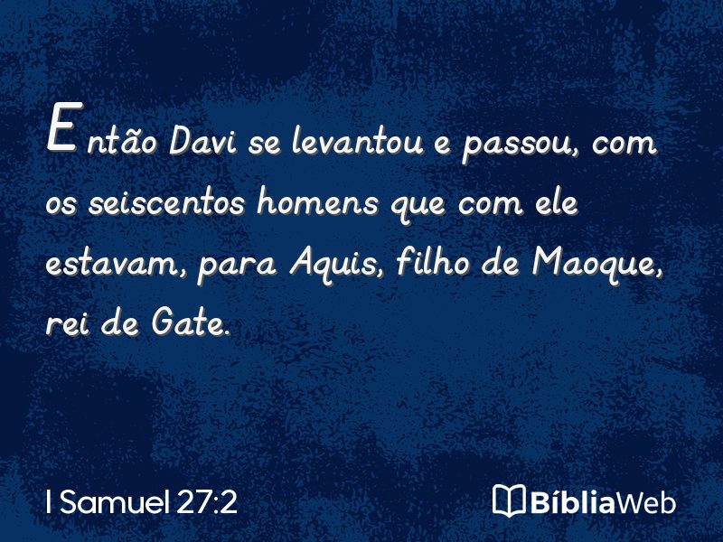 I Samuel 27:2 em imagem para compartilhar