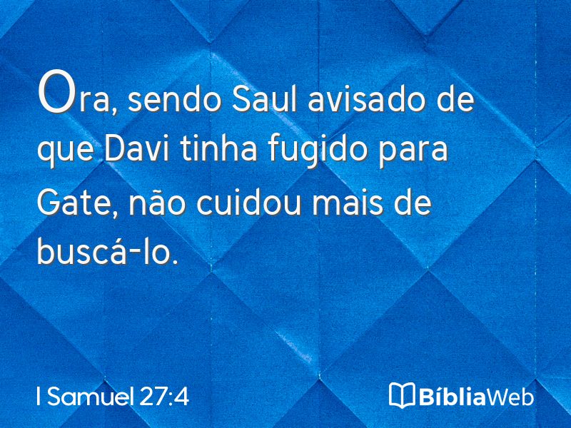 I Samuel 27:4 em imagem para compartilhar