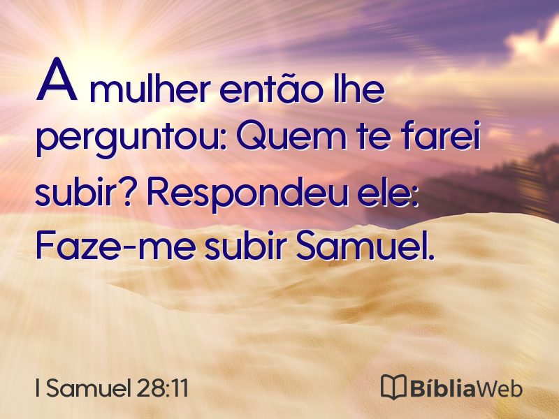 I Samuel 28:11 em imagem para compartilhar