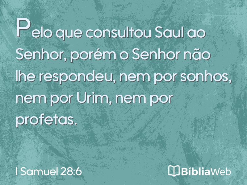 I Samuel 28:6 em imagem para compartilhar