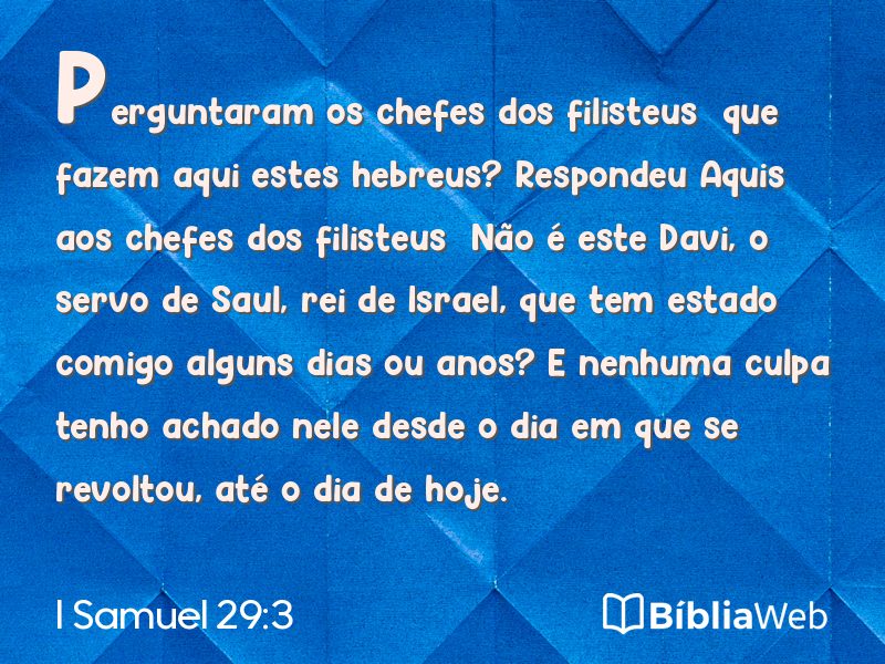 I Samuel 29:3 em imagem para compartilhar