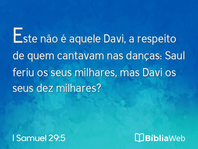 I Samuel 29:5 em imagem para compartilhar