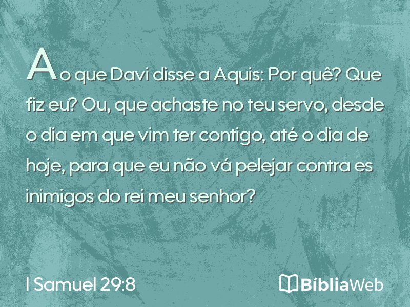 I Samuel 29:8 em imagem para compartilhar