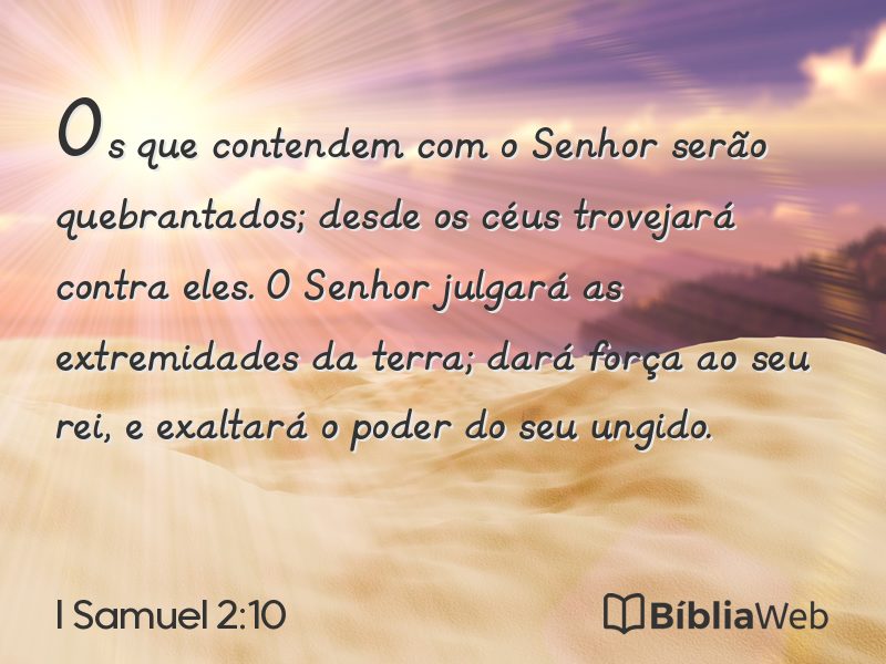 I Samuel 2:10 em imagem para compartilhar