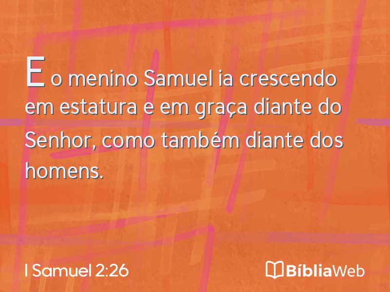 I Samuel 2:26 em imagem para compartilhar