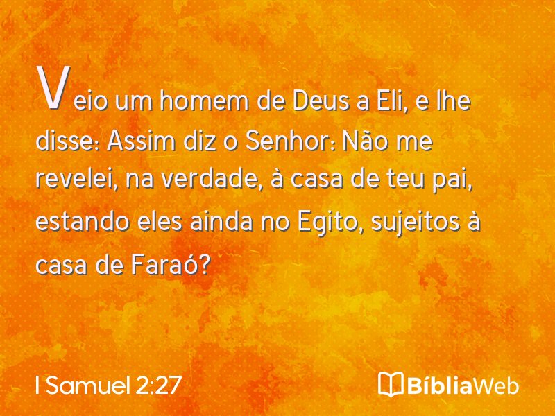I Samuel 2:27 em imagem para compartilhar