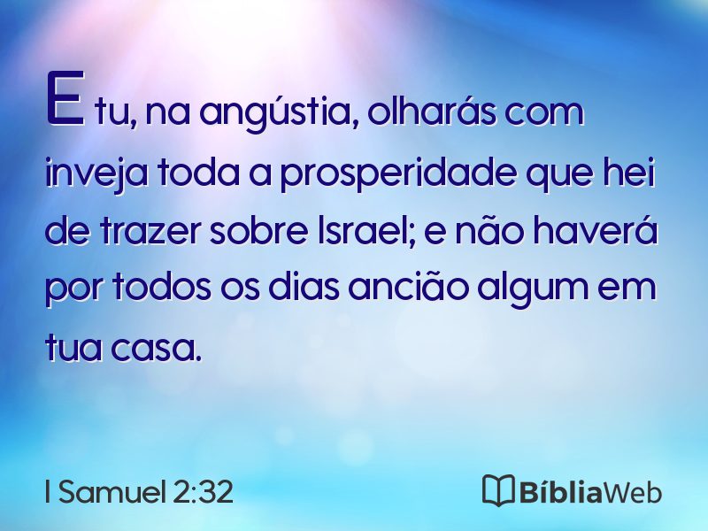 I Samuel 2:32 em imagem para compartilhar