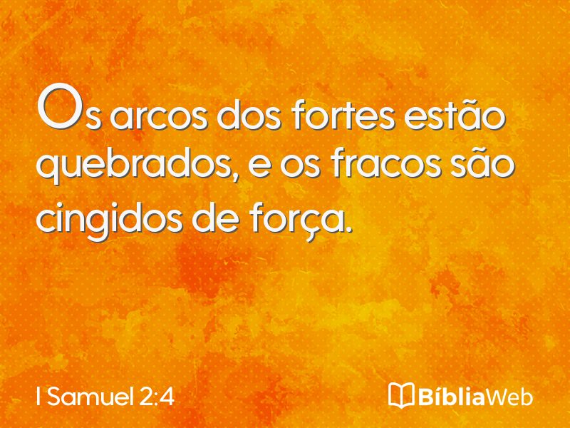 I Samuel 2:4 em imagem para compartilhar