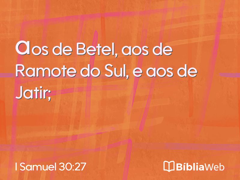 I Samuel 30:27 em imagem para compartilhar