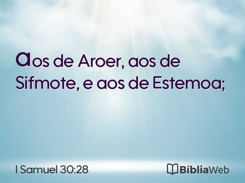 I Samuel 30:28 em imagem para compartilhar