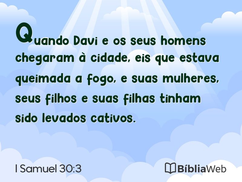 I Samuel 30:3 em imagem para compartilhar