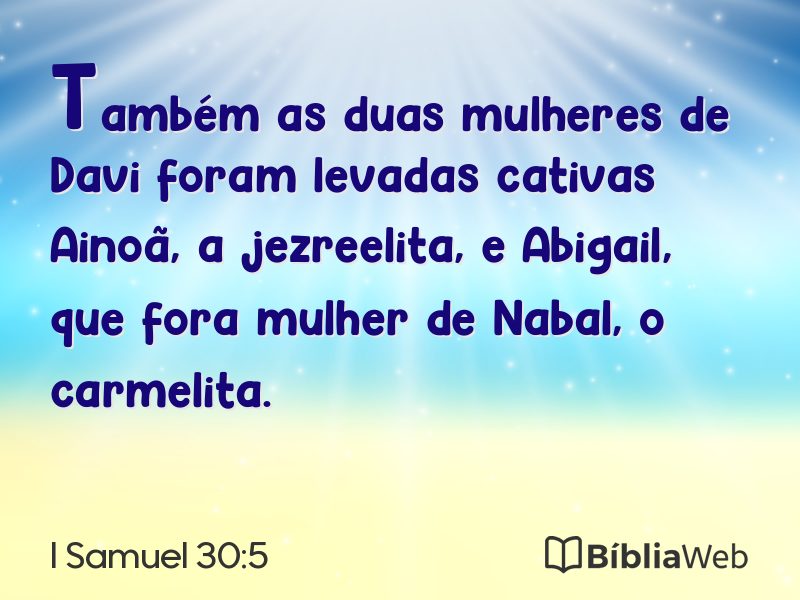 I Samuel 30:5 em imagem para compartilhar