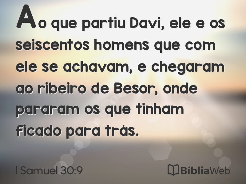 I Samuel 30:9 em imagem para compartilhar
