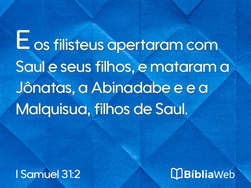 I Samuel 31:2 em imagem para compartilhar