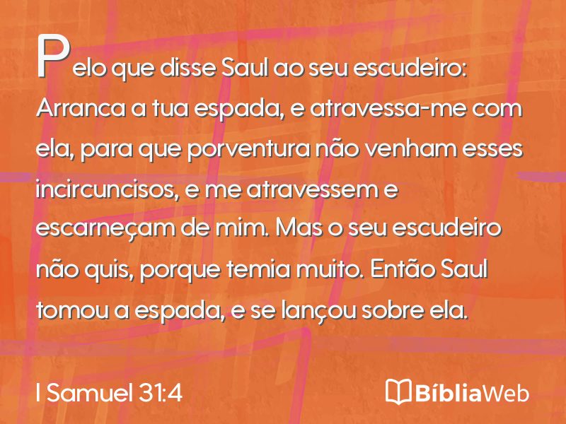 I Samuel 31:4 em imagem para compartilhar