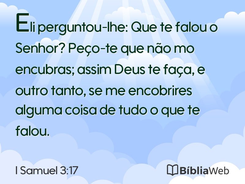 I Samuel 3:17 em imagem para compartilhar
