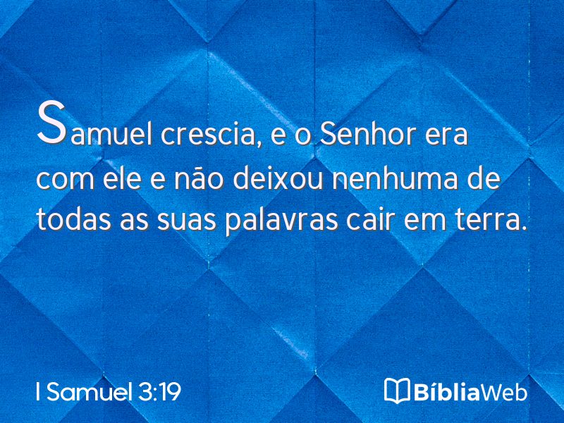I Samuel 3:19 em imagem para compartilhar