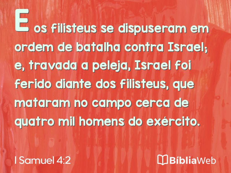 I Samuel 4:2 em imagem para compartilhar