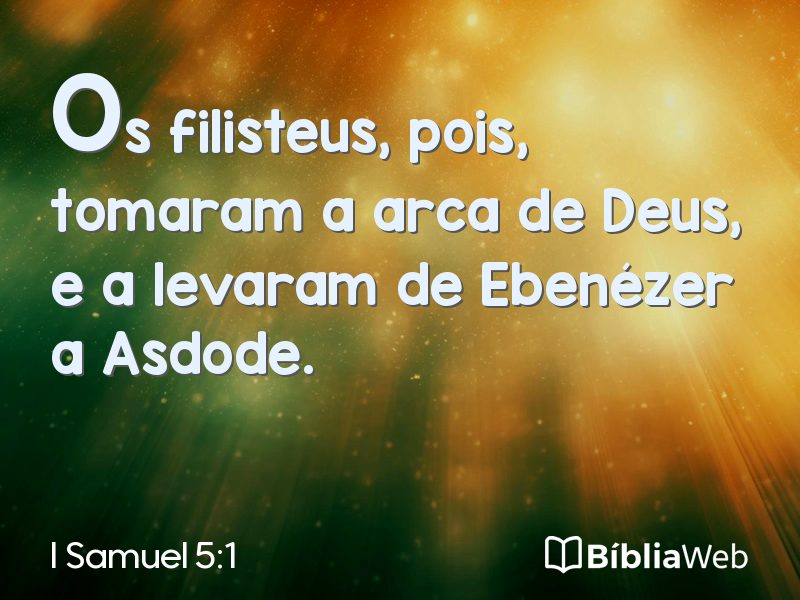 I Samuel 5:1 em imagem para compartilhar