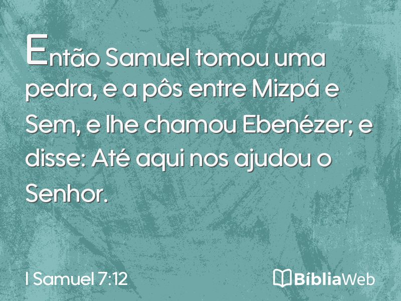I Samuel 7:12 em imagem para compartilhar