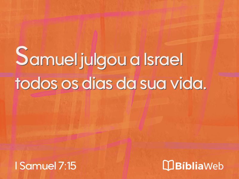 I Samuel 7:15 em imagem para compartilhar